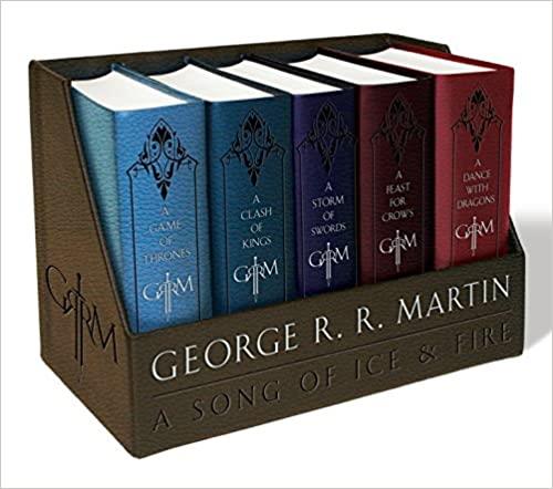 Book Cover A Game of Thrones / A Clash of Kings / A Storm of Swords / A Feast for Crows / A Dance with Dragons